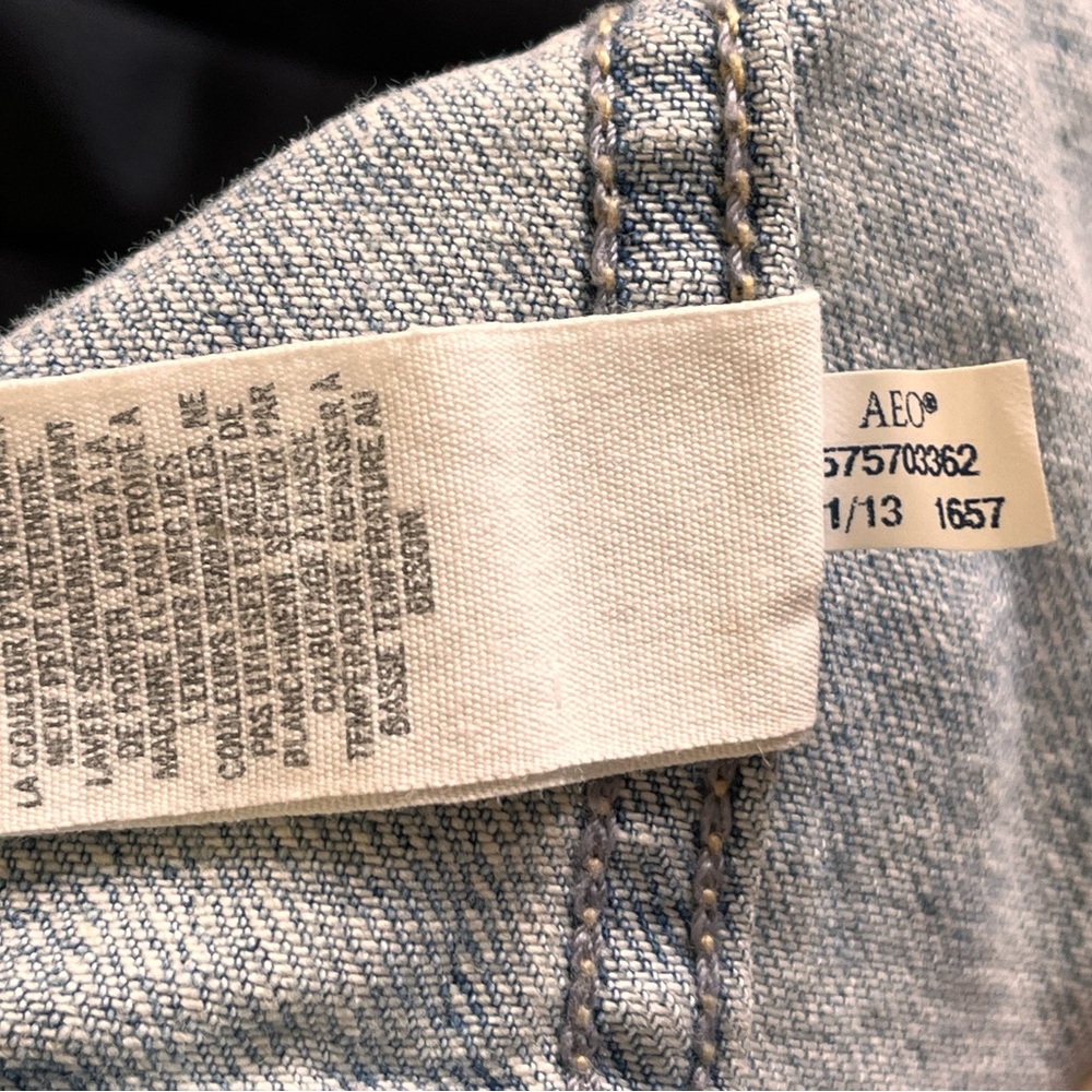 American Eagle Aztec Patch Denim Jacket - image 5